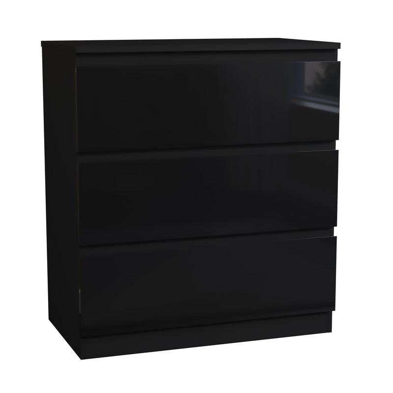 Glinton 3-Drawer Chest, Black (FSC 100%)