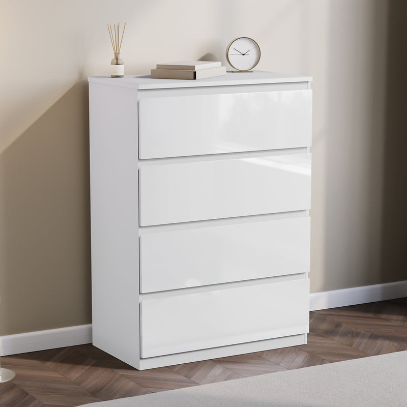 Glinton 4-Drawer Chest, White (FSC 100%)
