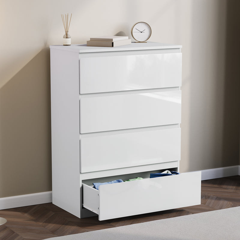 Glinton 4-Drawer Chest, White (FSC 100%)