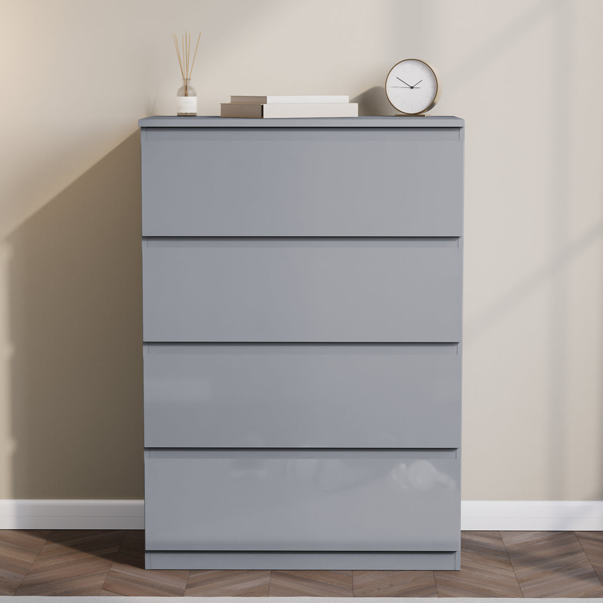 Glinton 4-Drawer Chest, Grey (FSC 100%)