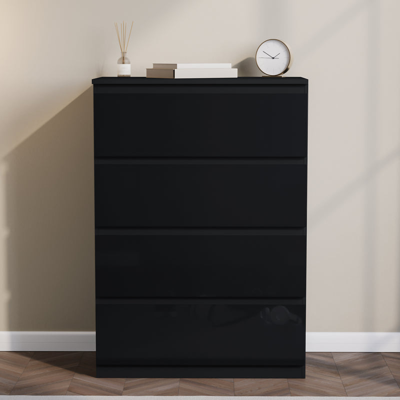 Glinton 4-Drawer Chest, Black (FSC 100%)