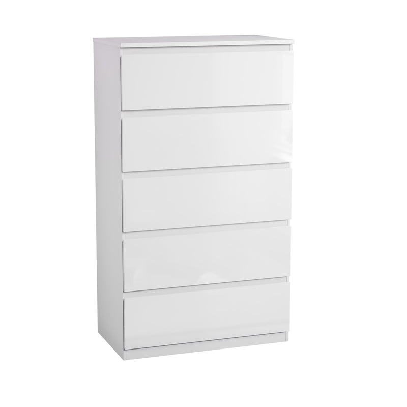 Glinton 5-Drawer Chest, White (FSC 100%)