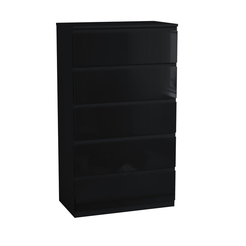 Glinton 5-Drawer Chest, Black (FSC 100%)