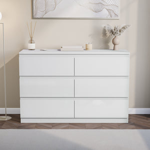 Glinton 6-Drawer Chest, White (FSC 100%)