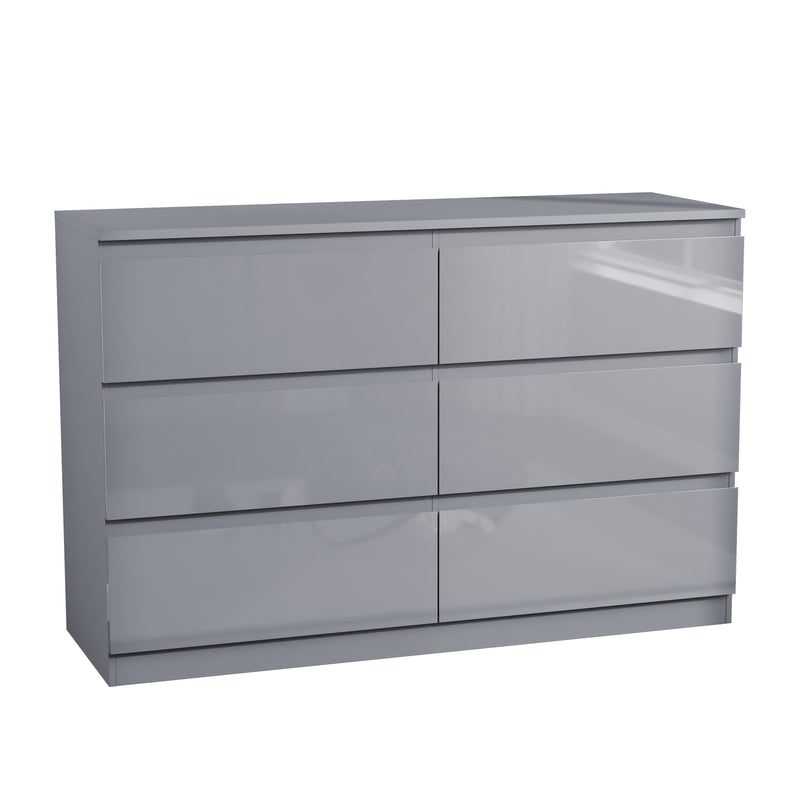 Glinton 6-Drawer Chest, Grey (FSC 100%)