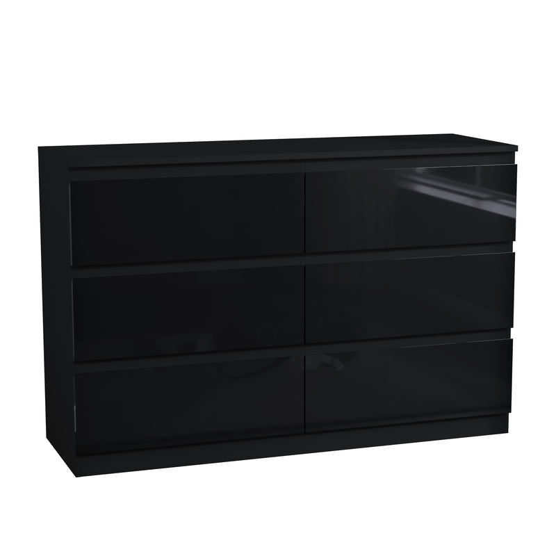Glinton 6-Drawer Chest, Black (FSC 100%)