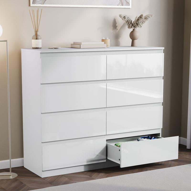 Glinton 8-Drawer Chest, White (FSC 100%)