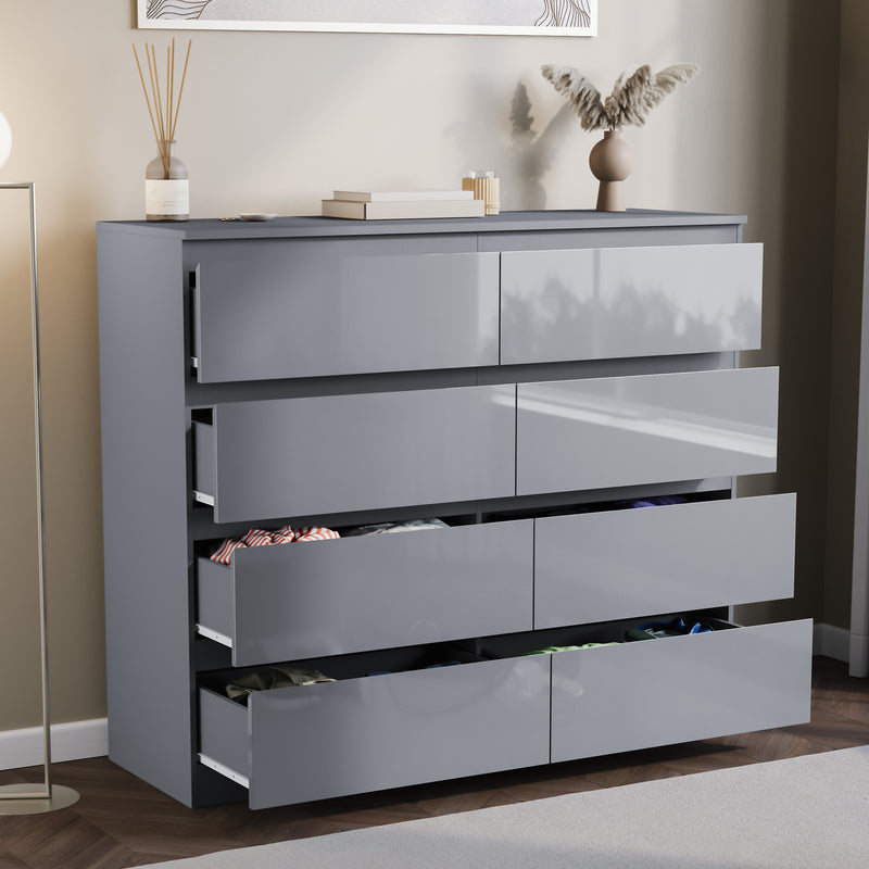 Glinton 8-Drawer Chest, Grey (FSC 100%)