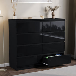 Glinton 8-Drawer Chest, Black (FSC 100%)