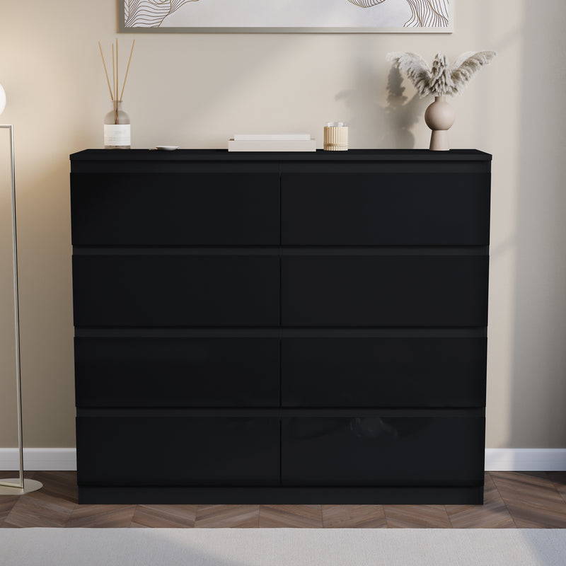 Glinton 8-Drawer Chest, Black (FSC 100%)