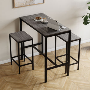 Roslyn 2-Seater Bar Table Set - Grey