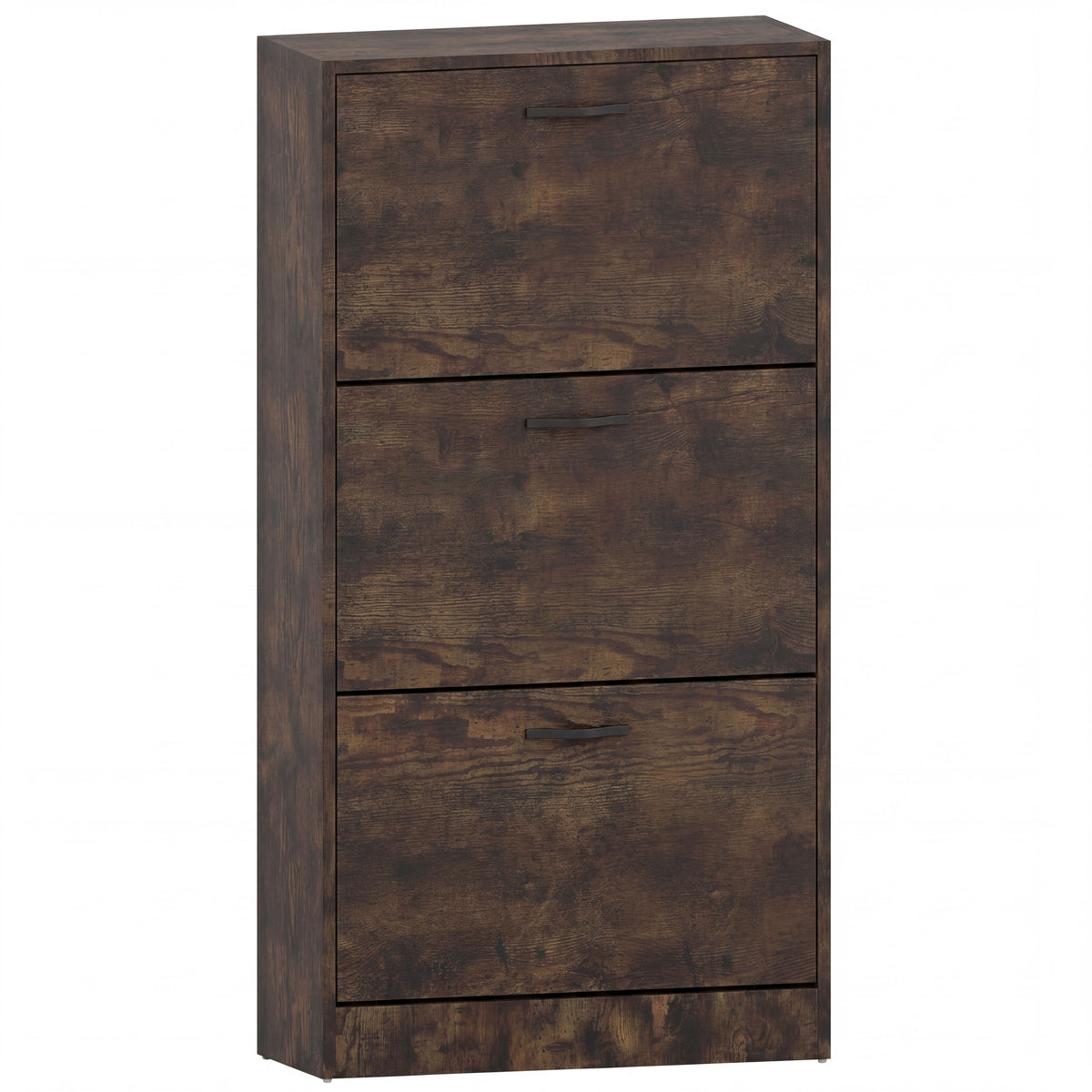3-Drawer Shoe Cabinet - Dark Wood