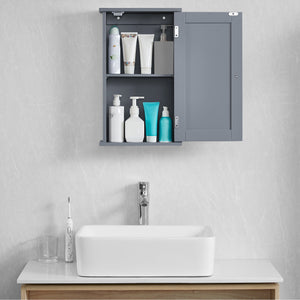 Priano 1-Door Wall Cabinet, Grey
