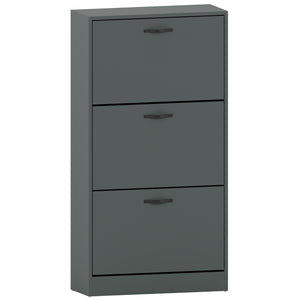 3 Drawer Shoe Cabinet, Jasper Green