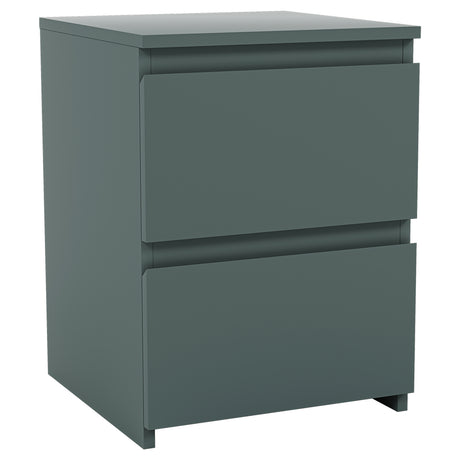 Denver Bedside Chest Table, Jasper Green