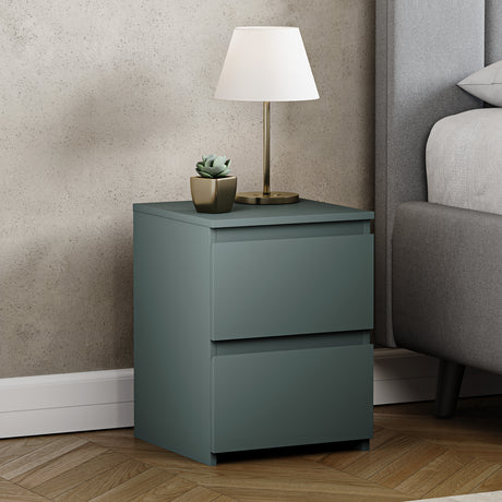 Denver Bedside Chest Table, Jasper Green

