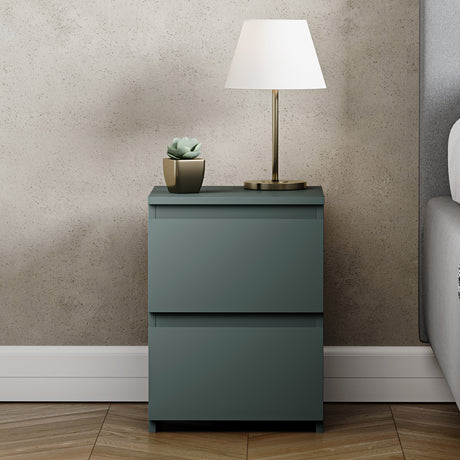 Denver Bedside Chest Table, Jasper Green