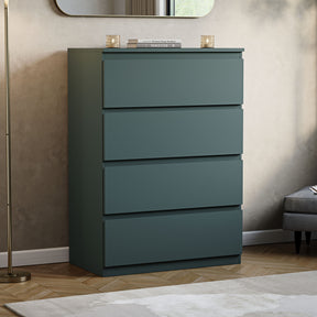 Denver Chest of 4 Drawer, Jasper Green
