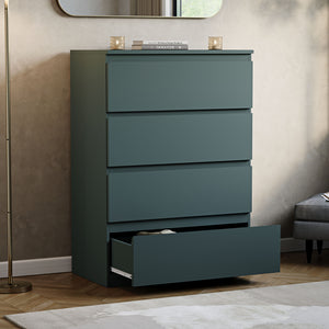 Denver Chest of 4 Drawer, Jasper Green