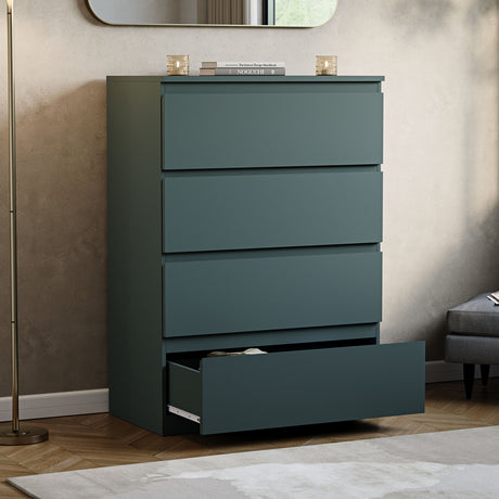 Denver Chest of 4 Drawer, Jasper Green