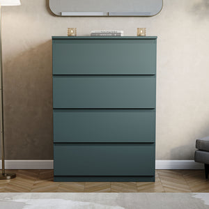 Denver Chest of 4 Drawer, Jasper Green