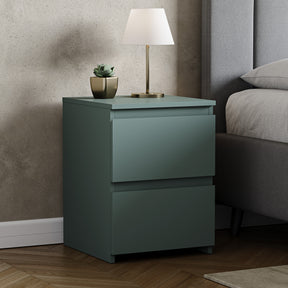 Denver Large Bedside Table, Jasper Green