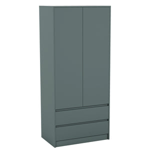 Denver 2 door 3 drawer wardrobe, Jasper Green