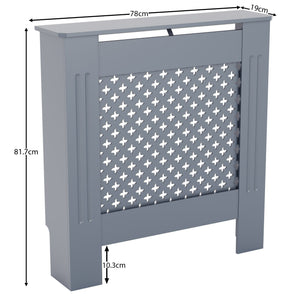 Oxford Radiator Cover - Dark Grey, Small, Modern Design
