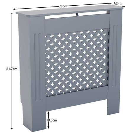 Oxford Radiator Cover - Dark Grey, Small, Modern Design
