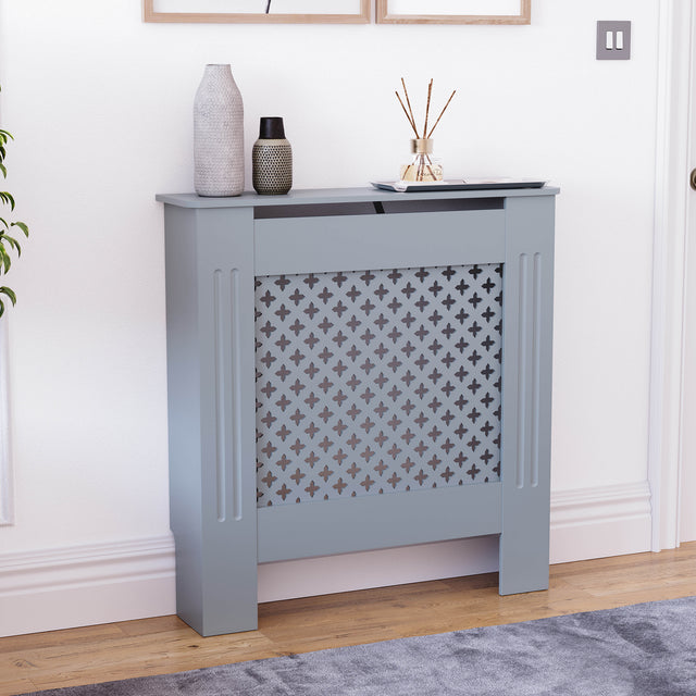 Oxford Radiator Cover - Dark Grey, Small, Modern Design
