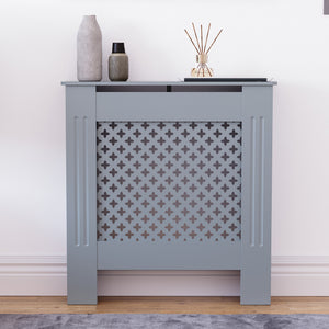 Oxford Radiator Cover - Dark Grey, Small, Modern Design
