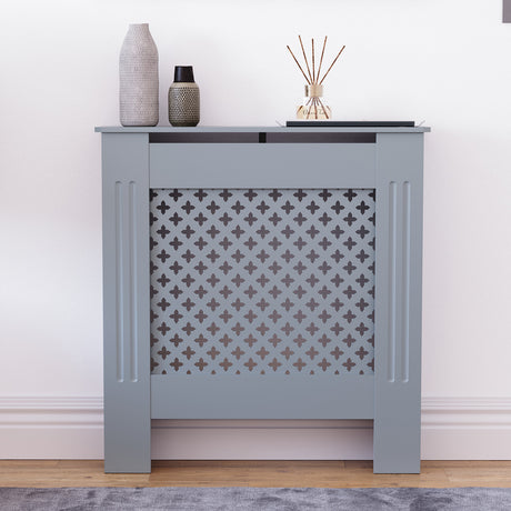 Oxford Radiator Cover - Dark Grey, Small, Modern Design
