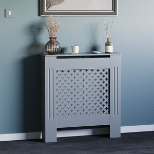 Oxford Radiator Cover - Dark Grey, Small, Modern Design
