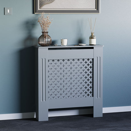 Oxford Radiator Cover - Dark Grey, Small, Modern Design
