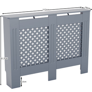 Oxford Radiator Cover Dark Grey, Medium