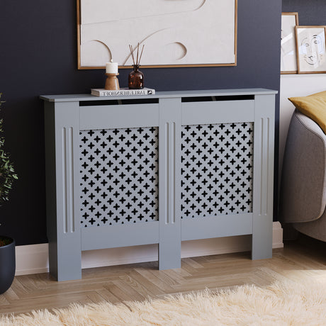 Oxford Radiator Cover - Dark Grey, Medium, Modern Design
