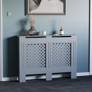 Oxford Radiator Cover - Dark Grey, Medium, Modern Design
