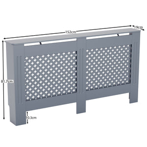 Oxford Radiator Cover Dark Grey, Large