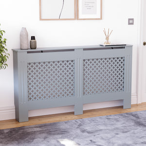 Oxford Radiator Cover Dark Grey, Large