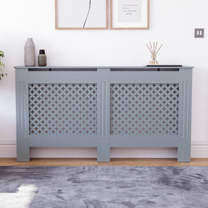 Oxford Radiator Cover Dark Grey, Large