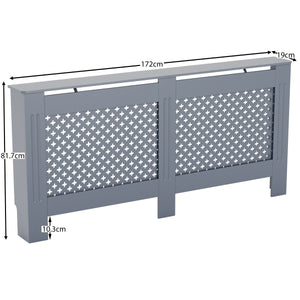 Oxford Radiator Cover Dark Grey, Extra Large