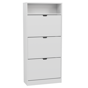 3 Drawer Shoe Cabinet With Shelf, White