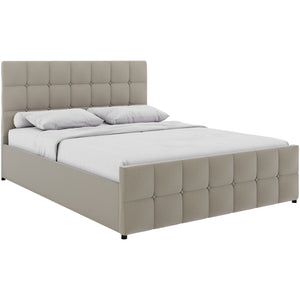 Valentina King Size Linen Ottoman Bed, Beige Linen UKFR