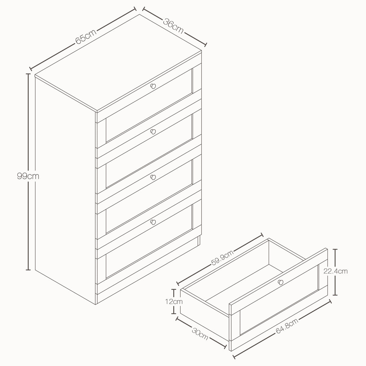 Altino 3 Piece Bedroom Furniture Set (2 Drawer Bedside, 4 Drawer Chest, 3 Door 2 Drawer Wardrobe), Black