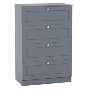 Altino 4 Drawer Chest Cabinet, Grey