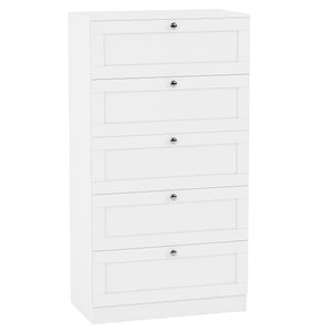 Altino 5 Drawer Chest Cabinet, White