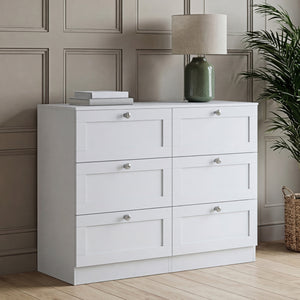 Altino 6 Drawer Chest Cabinet, White