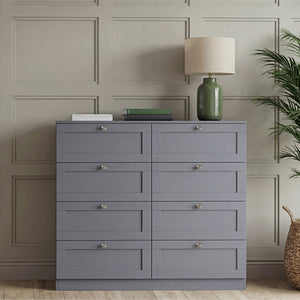 Altino 8 Drawer Chest Cabinet, Grey