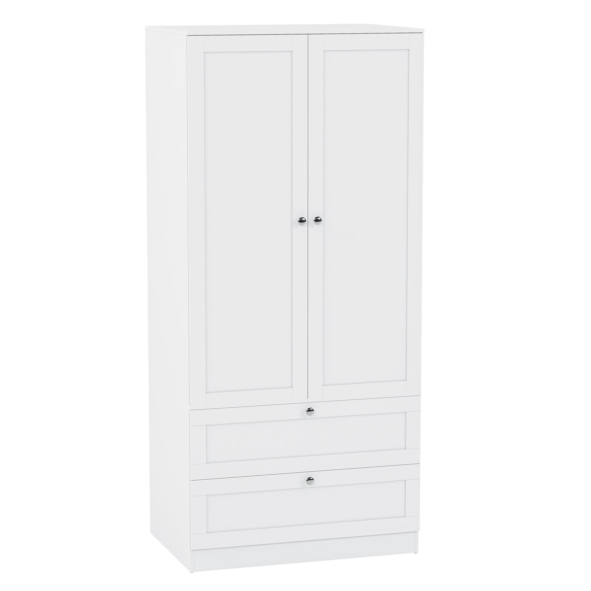 Altino 2 Door 2 Drawer Wardrobe, White