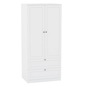 Altino 2 Door 2 Drawer Wardrobe, White